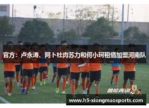 官方：卢永涛、阿卜杜肉苏力和何小珂租借加盟河南队